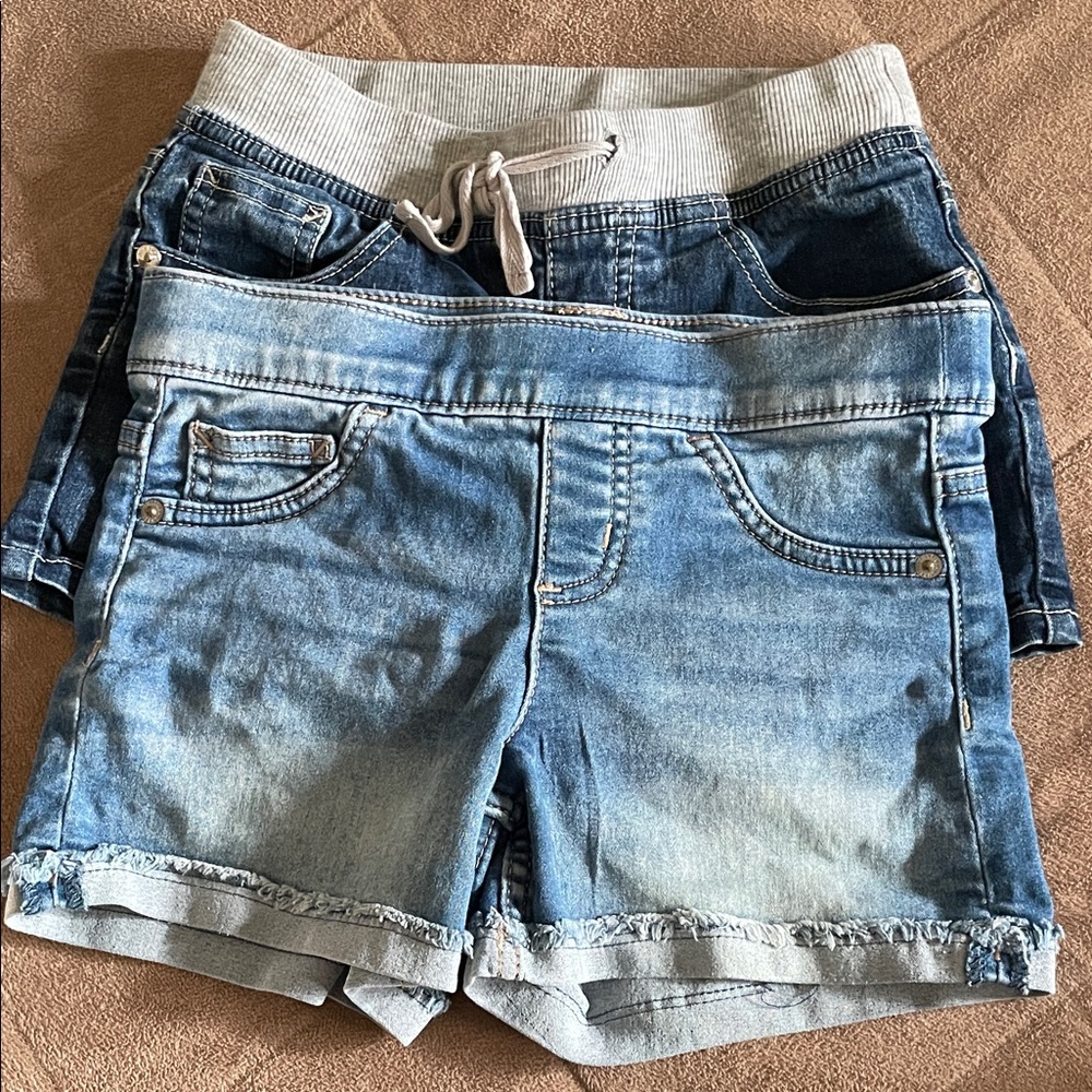 Lot of two Justice Blue Denim Shorts
